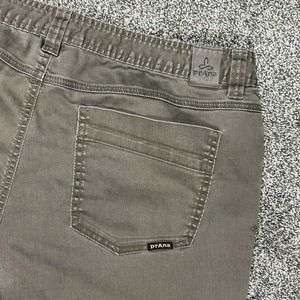prAna Bridger Slim Fit Jeans‎ Mens 38x30 Brown Outdoor Hiking Stretch Pants